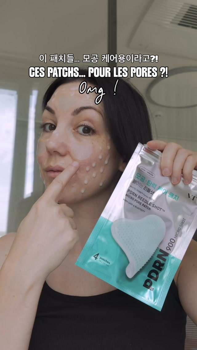 Khami demonstrates VT Cosmetics Reedle Shot patches